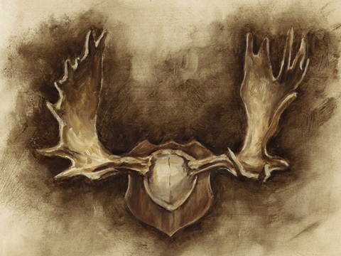 Rustic Antler Mount II