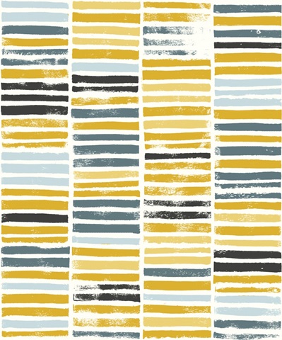 Saffron Block Print I