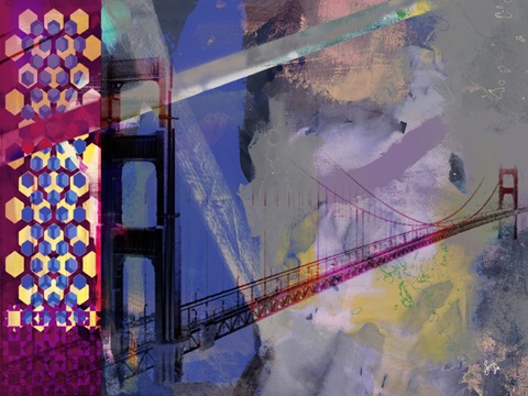 San Francisco Bridge Abstract II