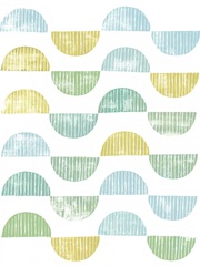 Semi Circle Block Print I