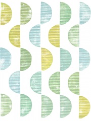 Semi Circle Block Print II