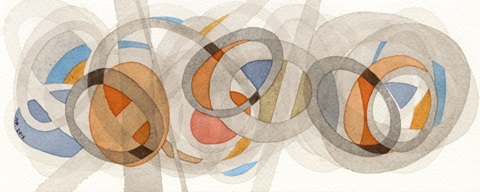 Sepia and Orange Circles