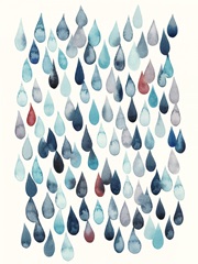 Watercolor Drops I