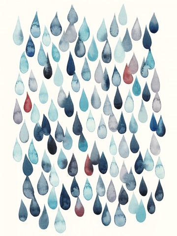 Watercolor Drops I