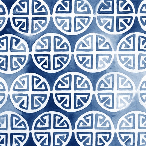 Watercolor Indigo II