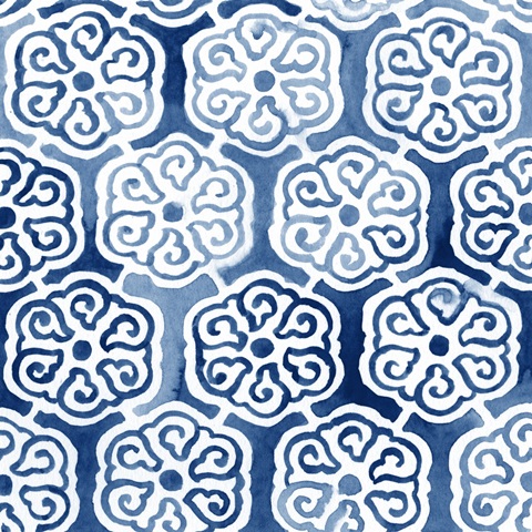 Watercolor Indigo III