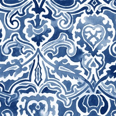 Watercolor Indigo IV