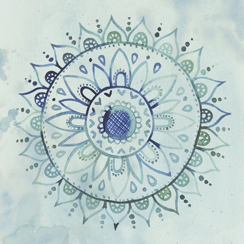 Watercolor Mandala I