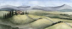 Watercolor Tuscany III