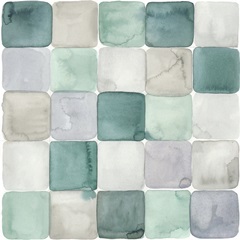 Watercolor Window Panes I