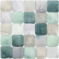 Watercolor Window Panes II