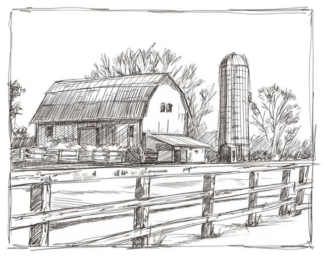 Farm Sketch I