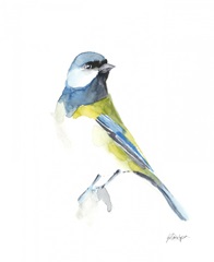 Watercolor Songbirds I