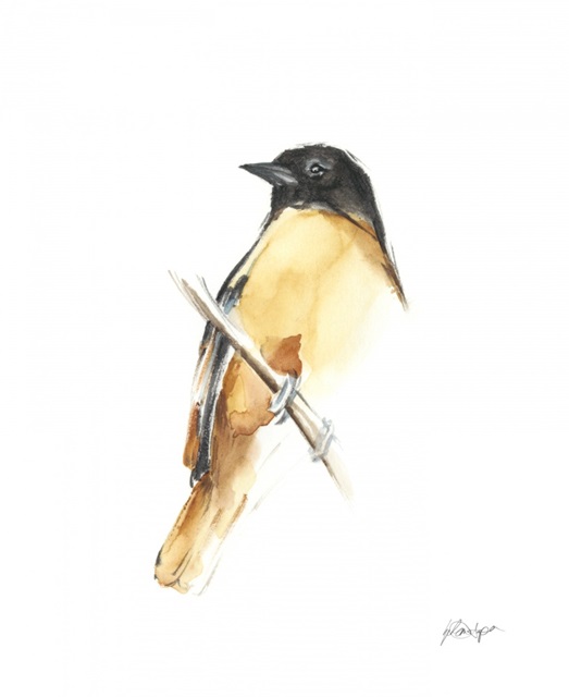Watercolor Songbirds VI