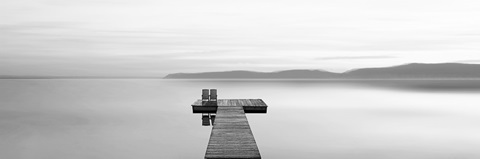 Black and White Water Panel XII