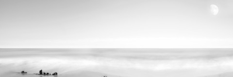 Black and White Water Panel XIV