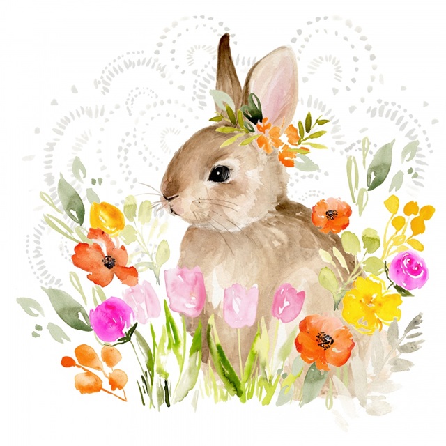 April Flowers and Bunny II