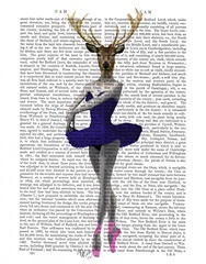 Ballet Deer in Blue