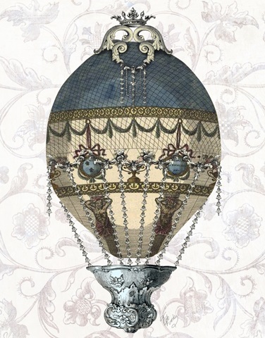 Baroque Balloon Blue and Cream