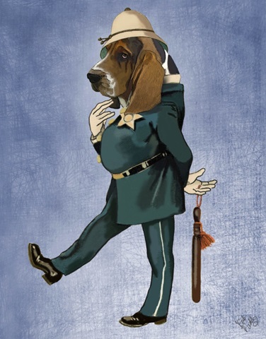 Basset Hound Policeman