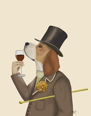 Beagle Wine Snob
