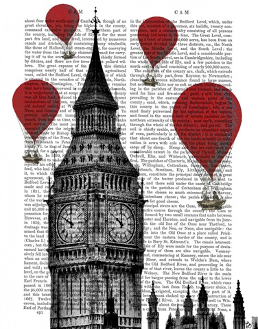 Big Ben and Red Hot Air Balloons