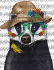 Badger and Flower Glasses