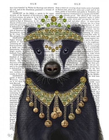Badger with Tiara, Portrait