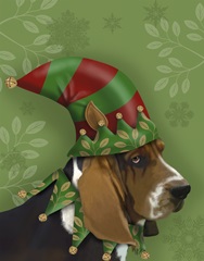 Basset Hound, Elf Hat