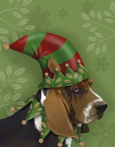 Basset Hound, Elf Hat