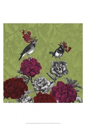 Blooming Birds, Rhododendron, Fine Art Print