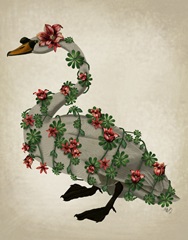 Bound Swan on cream