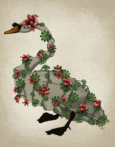 Bound Swan on cream