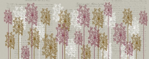 Bubble Trees, Pink and Gold