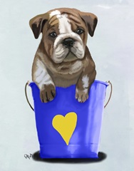 Bulldog Bucket Of Love Blue