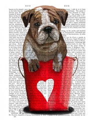 Bulldog Bucket Of Love Red