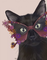 Cat and Flower Glasses
