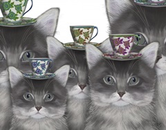 Cat Family Tea Party