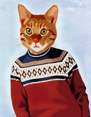 Cat in Ski Sweater