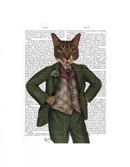 Cat in Tartan Waistcoat