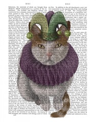 Cat, White with Jester Hat