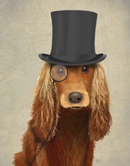 Cocker Spaniel, Formal Hound and Hat