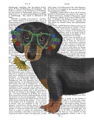 Dachshund Flower Glasses