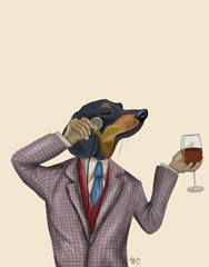 Dachshund Wine Snob