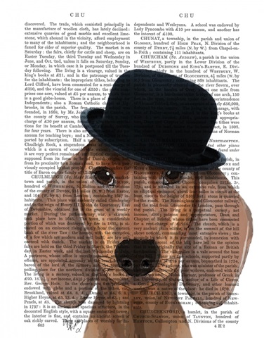 Dachshund with Black Bowler Hat
