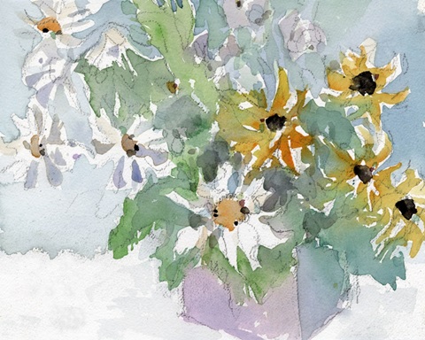 Daisies and Black Eyed Susans I