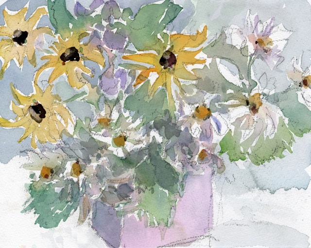 Daisies and Black Eyed Susans II