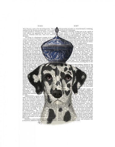 Dalmatian with Blue Vase