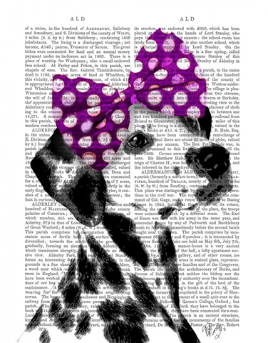 Dalmatian with Purple Bow on Head