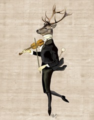 Dancing Deer with Violin